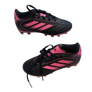 Adidas Goletto Firm Ground Soccer Cleats Black Pink Girl's Size 1